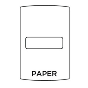 Paper Single Center Lid