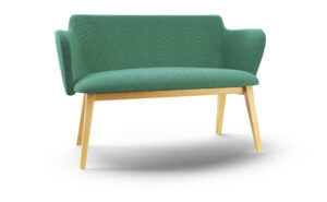 Sofa - 2 Seat w/Wood Base
