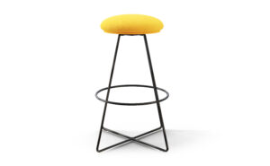 High Stool w/Upholstered Seat