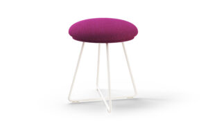 Low Stool w/Upholstered Seat